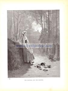 Молочница и кувшин с молоком.