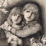 Губерт фон Геркомер. "Дети в лесу", 1880 г.