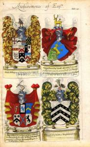 Гербы и достижения эсквайров.