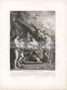 Лист 14. Роды королевы. Рождение Людовика XIII.