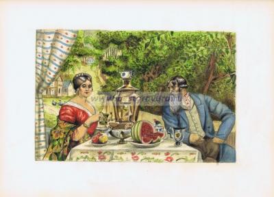 Купец и купчиха.