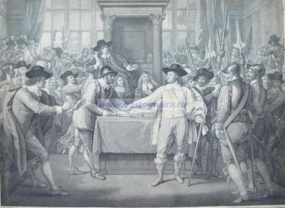 Оливер Кромвель распускает Парламент.