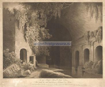 Вид на фонтан Эгерия близ Рима.