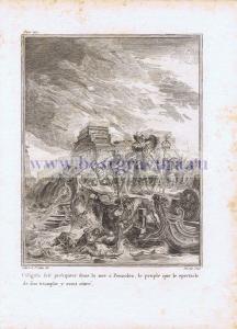 Калигула сбрасывает людей в море во время триумфа.