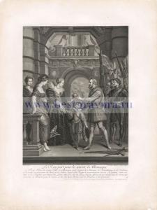 Лист 15. Передача власти Марии Медичи королём.