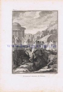 Курций добровольно жертвует собой.