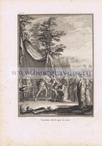 Кориолан склоняется перед матерью.