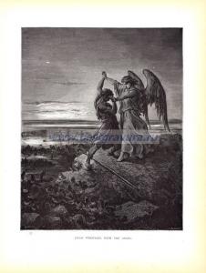 Иаков борется с ангелом.