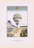 Полет Софи Бланшар в Париже в 1810 г.