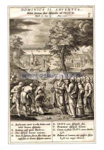 Иоанн посылает двух учеников к Иисусу.